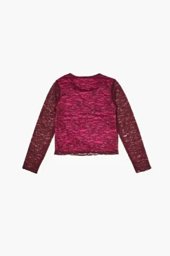 Girls Lace Pintucked Top (Kids)