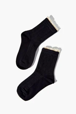 Girls Lace-Trim Crew Socks (Kids)