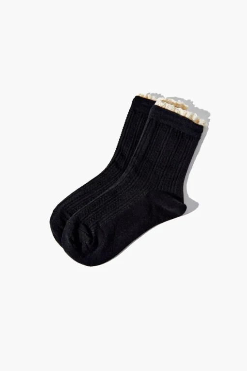 Girls Lace-Trim Crew Socks (Kids)