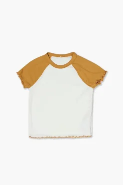 Girls Lettuce-Edge Raglan Tee (Kids)