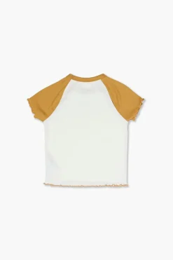 Girls Lettuce-Edge Raglan Tee (Kids)