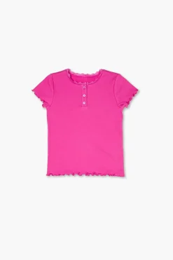 Girls Lettuce-Edge Top (Kids)
