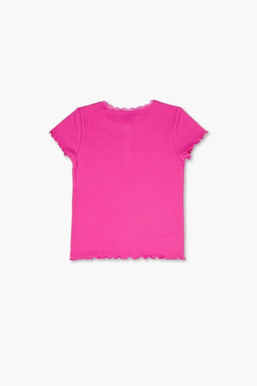 Girls Lettuce-Edge Top (Kids)