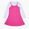 Girls Long-Sleeve Combo Dress (Kids)