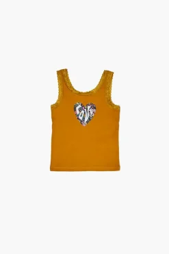 Girls Love Heart Graphic Tank Top (Kids)