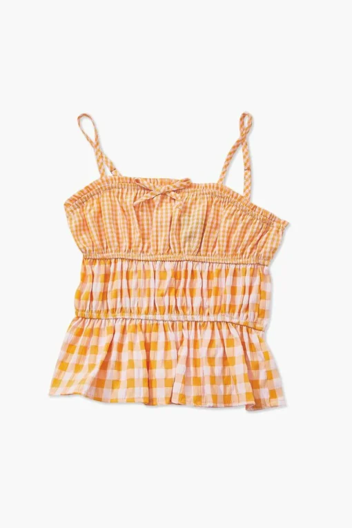 Girls Mixed Plaid Cami (Kids)