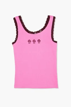 Girls Mushroom Graphic Tank Top (Kids)