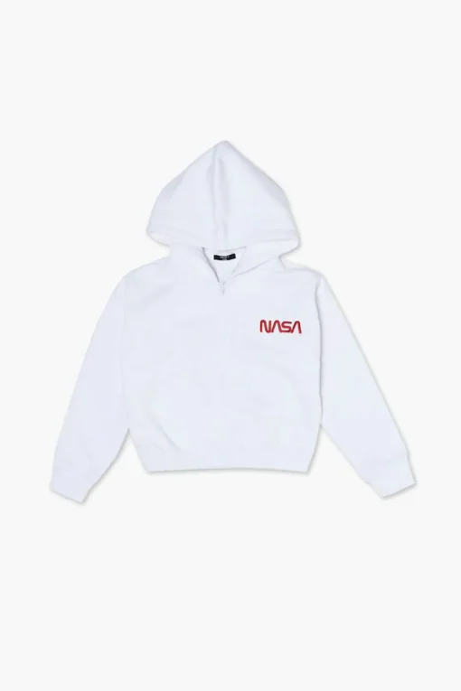 Girls Nasa Zip-Up Hoodie (Kids)