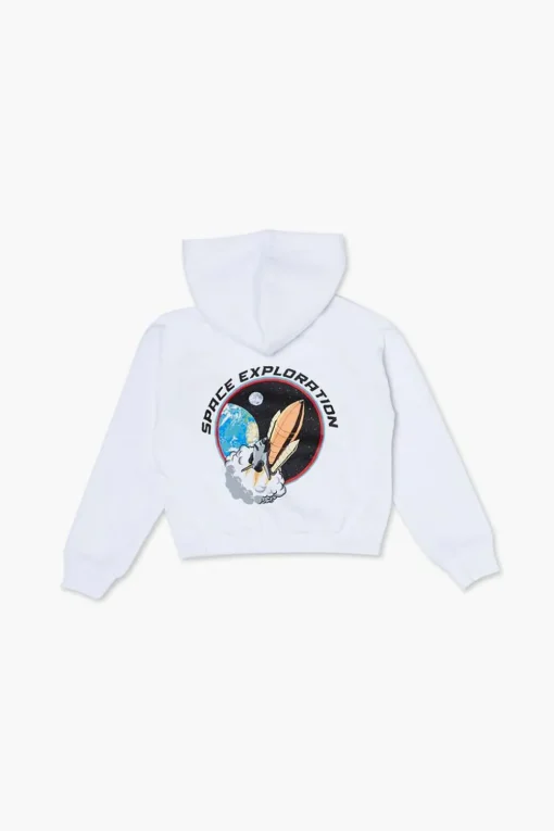 Girls Nasa Zip-Up Hoodie (Kids)