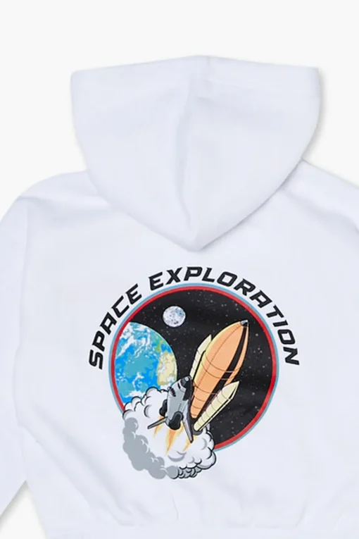 Girls Nasa Zip-Up Hoodie (Kids)