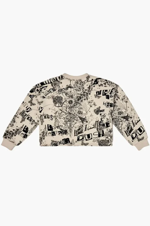 Girls Nature Graphic Cropped Pullover (Kids)