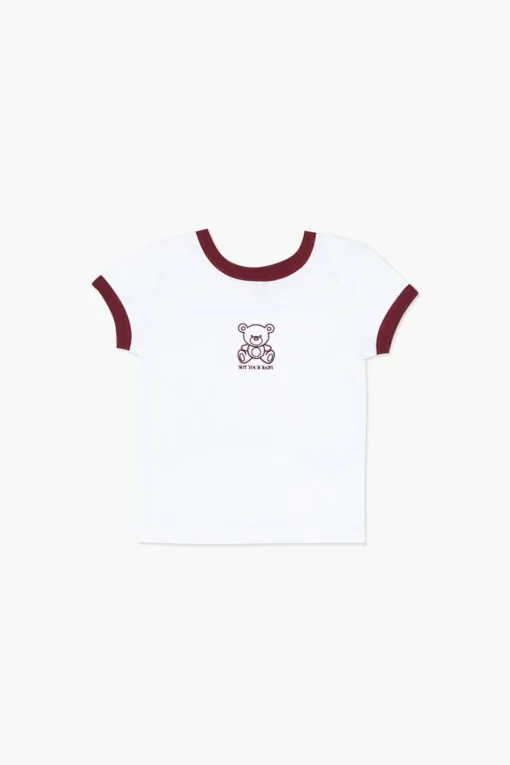 Girls Not Your Baby Ringer Tee (Kids)