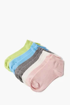 Girls Organically Grown Cotton Socks - 5 Pack (Kids)