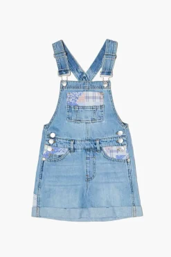 Girls Patchwork Overall Shorts (Kids)