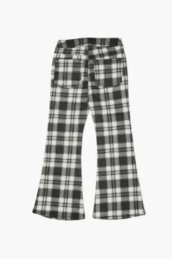 Girls Plaid Flare Pants (Kids)