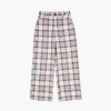 Girls Plaid Straight-Leg Pants (Kids)