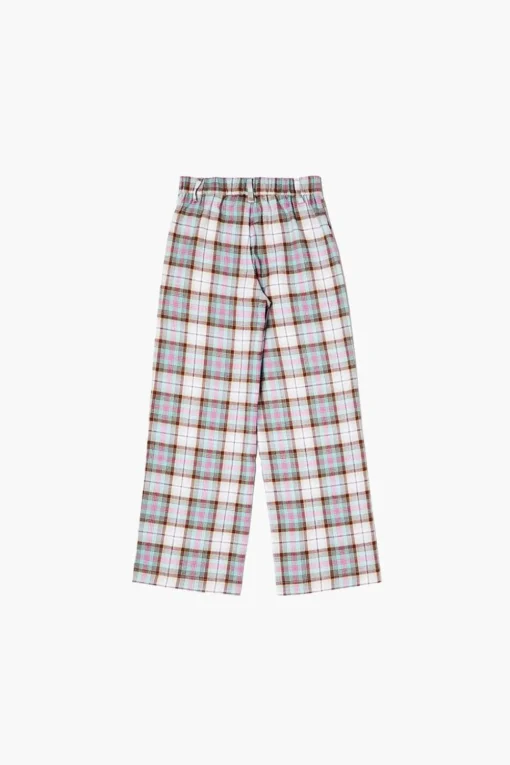 Girls Plaid Straight-Leg Pants (Kids)