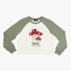 Girls Raglan Mushroom Graphic Tee (Kids)