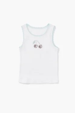 Girls Rhinestone Cherry Tank Top (Kids)
