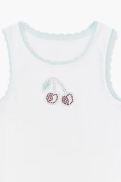 Girls Rhinestone Cherry Tank Top (Kids)