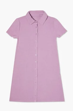 Girls Ribbed Knit Shirt Dress (Kids)