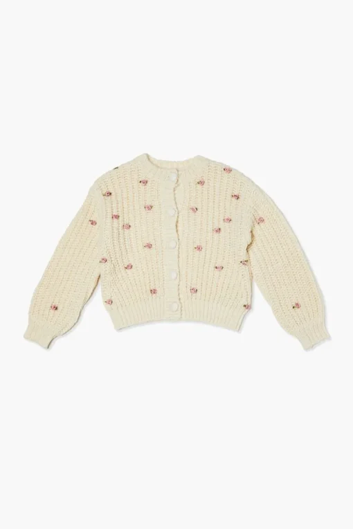 Girls Rose Cardigan Sweater (Kids)