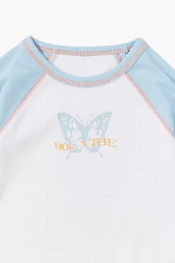 Girls 90S Vibe Baseball Tee (Kids)