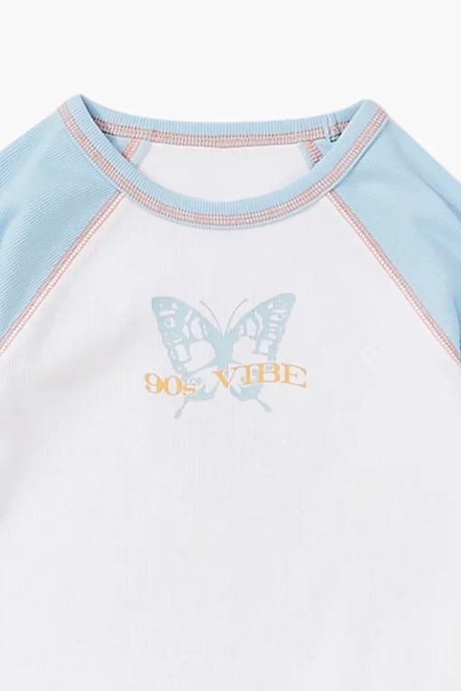 Girls 90S Vibe Baseball Tee (Kids)