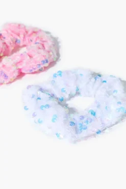 Girls Sequin Hair Scrunchie Set (Kids)
