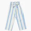 Girls Striped Paperbag Pants (Kids)