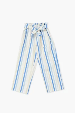 Girls Striped Paperbag Pants (Kids)