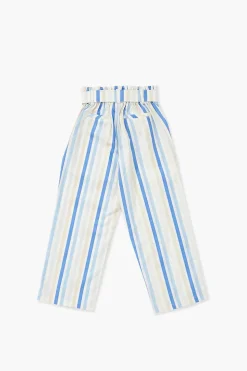 Girls Striped Paperbag Pants (Kids)
