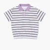 Girls Striped Polo Shirt (Kids)