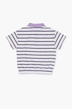 Girls Striped Polo Shirt (Kids)