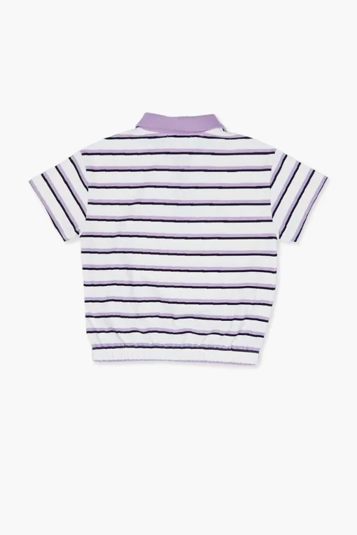 Girls Striped Polo Shirt (Kids)