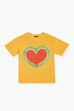 Girls Tie-Dye Heart Graphic Tee (Kids)