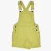 Girls Twill Overall Shorts (Kids)