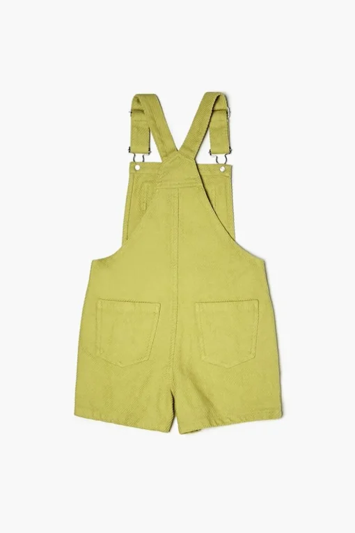 Girls Twill Overall Shorts (Kids)