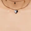 Girls Yin Yang Choker Necklace Set (Kids)