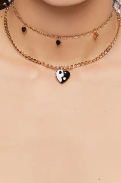 Girls Yin Yang Choker Necklace Set (Kids)