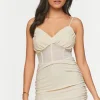 Glitter Knit Bustier Bodycon Dress