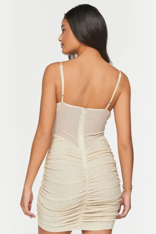 Glitter Knit Bustier Bodycon Dress