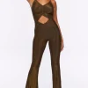 Glitter Knit Cutout Cami Jumpsuit