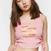 Good Things Graphic Drawstring Tank Top