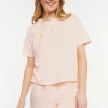 Graphic Tee & Shorts Pajama Set