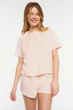 Graphic Tee & Shorts Pajama Set