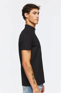 Half-Zip Funnel Neck Shirt