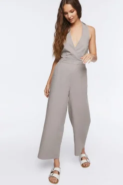 Halter Tie-Back Jumpsuit
