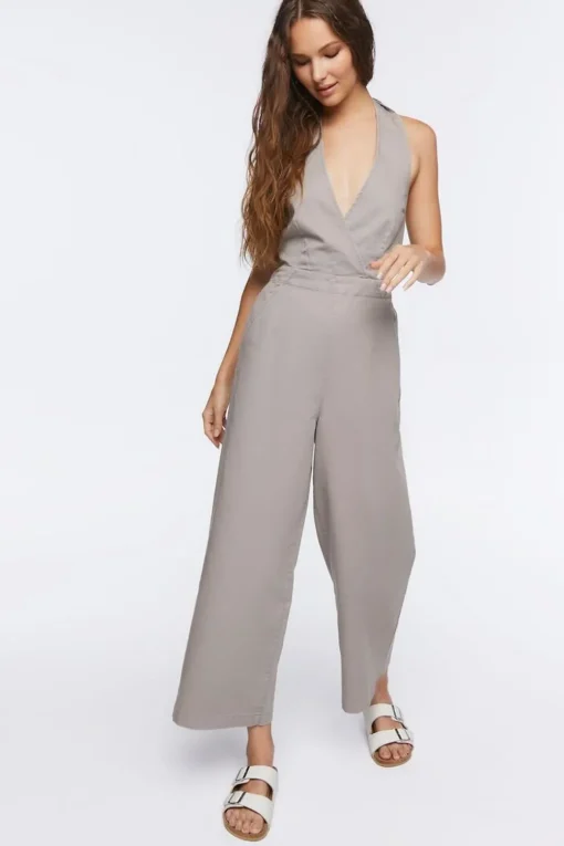 Halter Tie-Back Jumpsuit