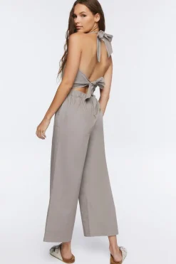 Halter Tie-Back Jumpsuit